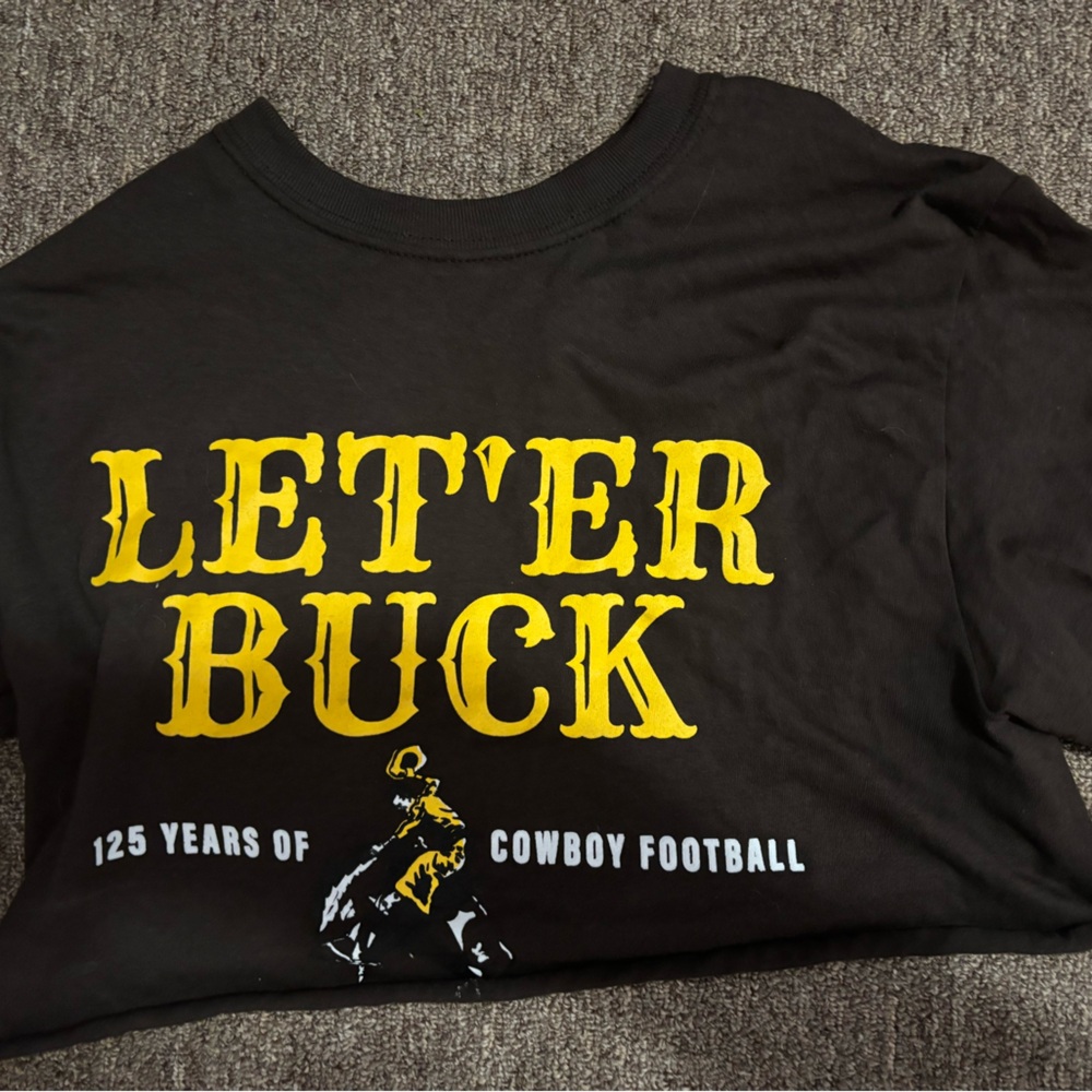 Brown University of Wyoming 'Let'er Buck' T-Shirt